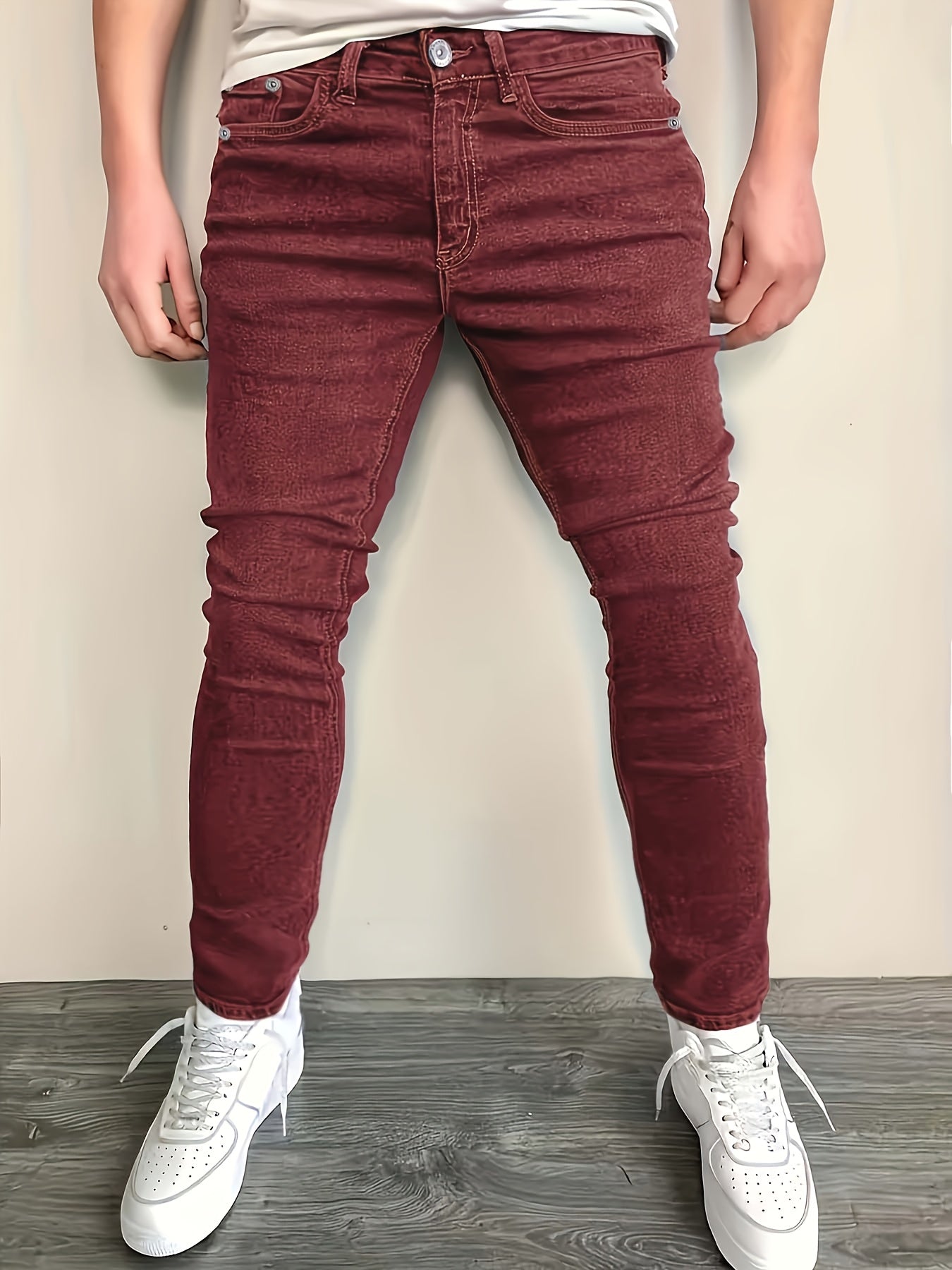 3pcs - Fashionable Men's Slim Jeans - Stretch Jeans for Men - Classic And Versatile for All Seasons