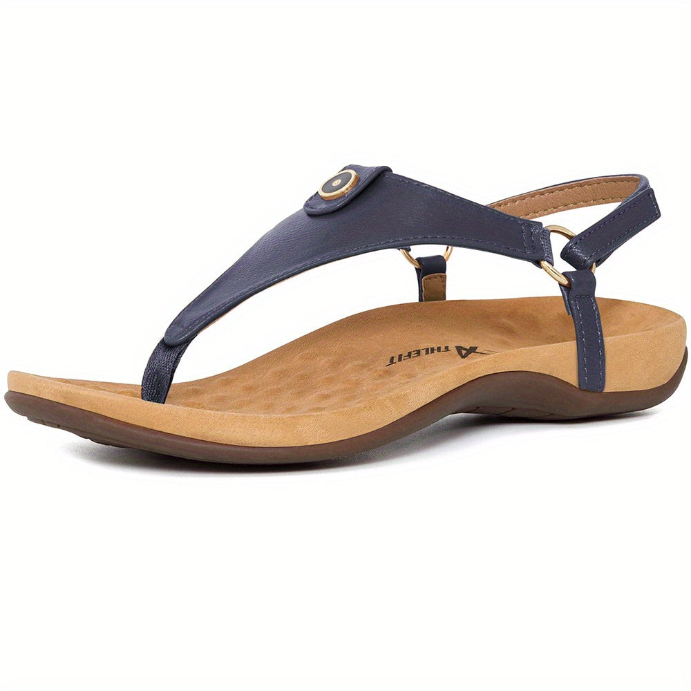 Womens Arch Support Sandals Adjustable Thong Flip Flops Shoes, Women Shoes