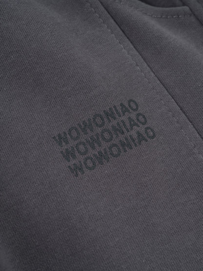 Wwowoniao Boys' Relaxed Fit Jogger Pants Made from a Featuring an Alphabet Design, Slightly Stretchy Knit Material, Equipped with Pockets, Suitable for Spring And Fall, Composed of 58% And 42% Polyester, Ideal for Outdoor Activities
