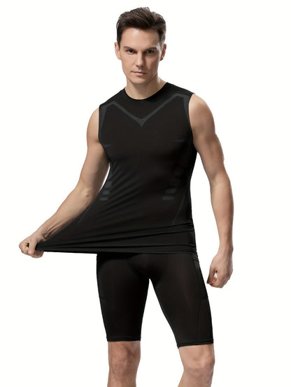 Men's Solid Color Tank Top - Sleeveless 001893