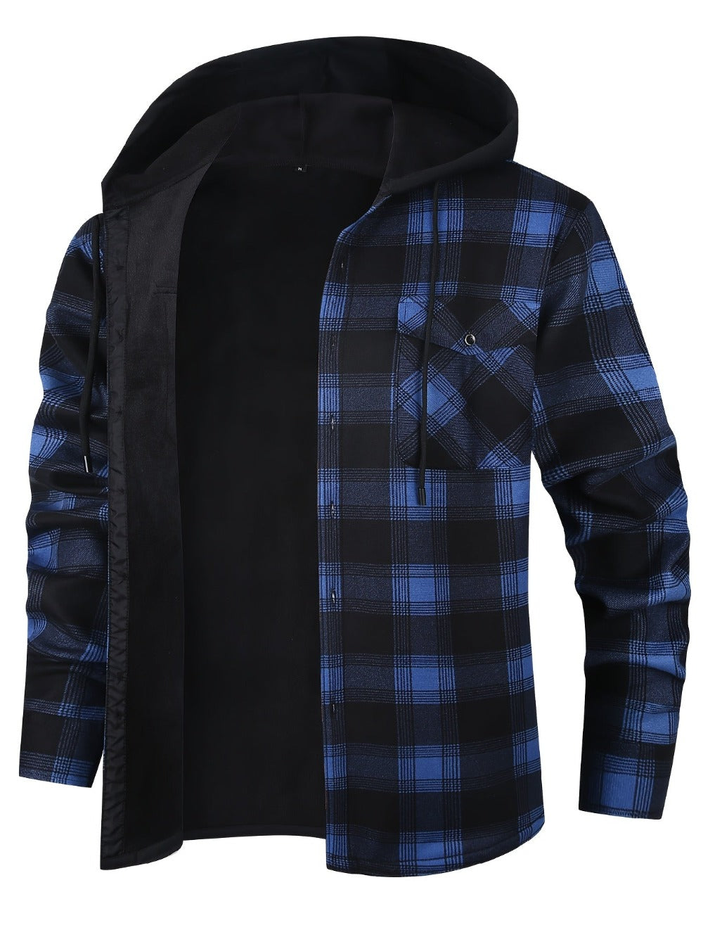Men's Versatile Fleece Plaid Sweatshirt Everyday 621