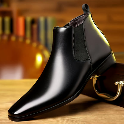 Local Warehouse Men's Business Formal Casual Shoes, Soft And Comfortable Ankle Boots, Party Shoes, Fashionable And Versatile High-end Fashion Shoes, Wedding Party's Boots