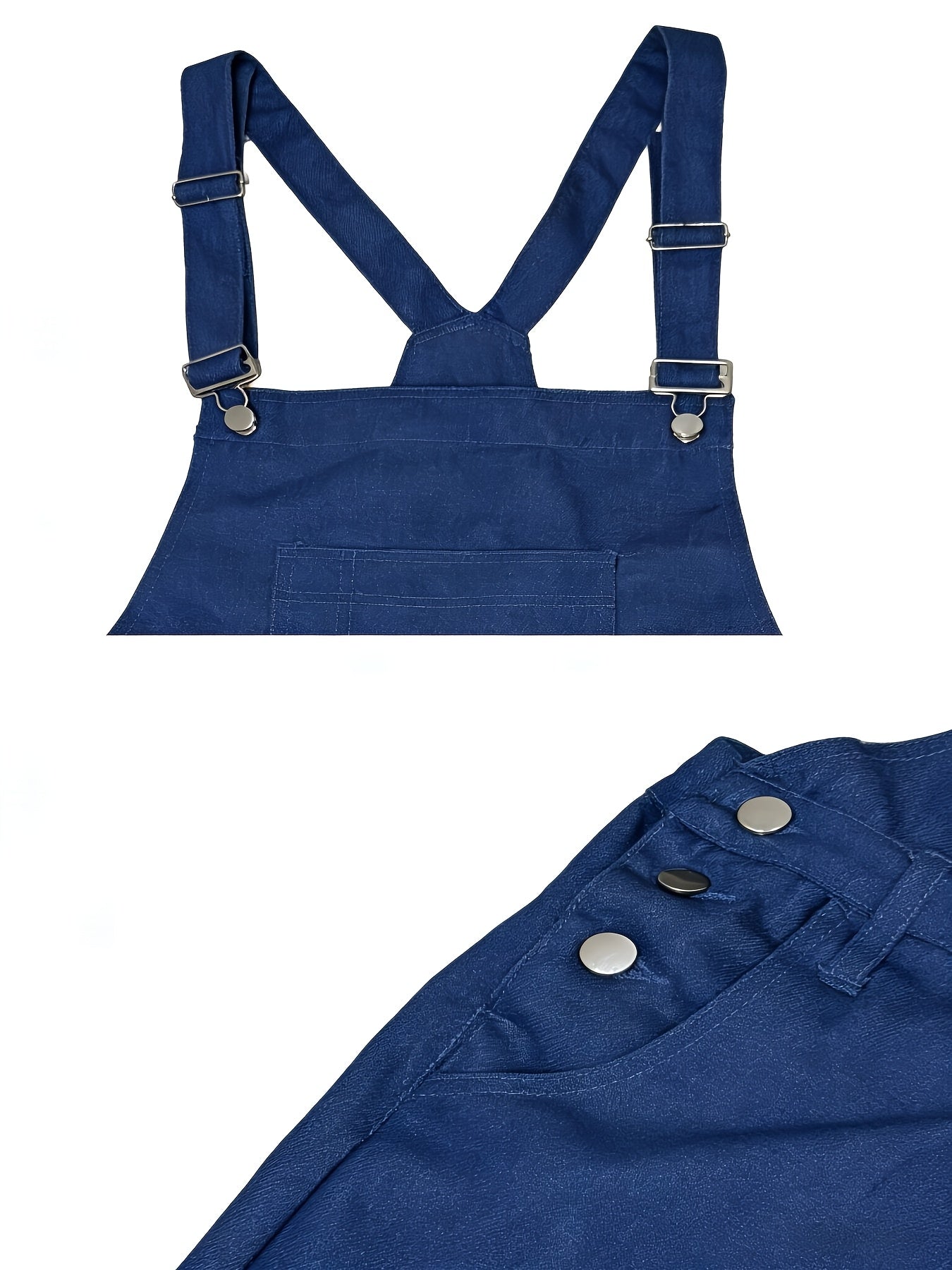 Plus-size Men's Loose-fitting Overalls, Suitable for Plus-size Men. Adjustable Straps, Durable Black Fabric, Suitable for Work And Outdoor Wear., PLUS SIZE