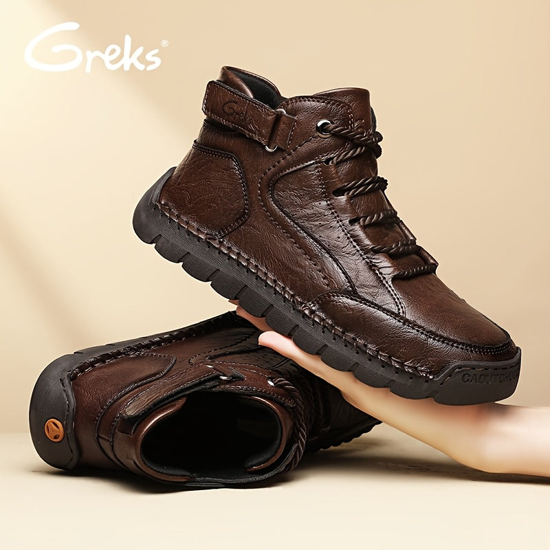 [Casual Walking Shoes] Men's Casual Shoes Ankle Chukka Boots Slip On Lightweight Loafers Mid Top Walking Driving Shoes For Male