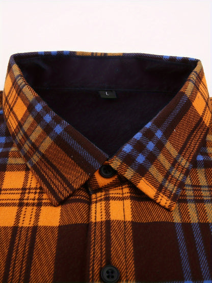 Men's Orange Polyester Long-Sleeve Jacket - product view 12