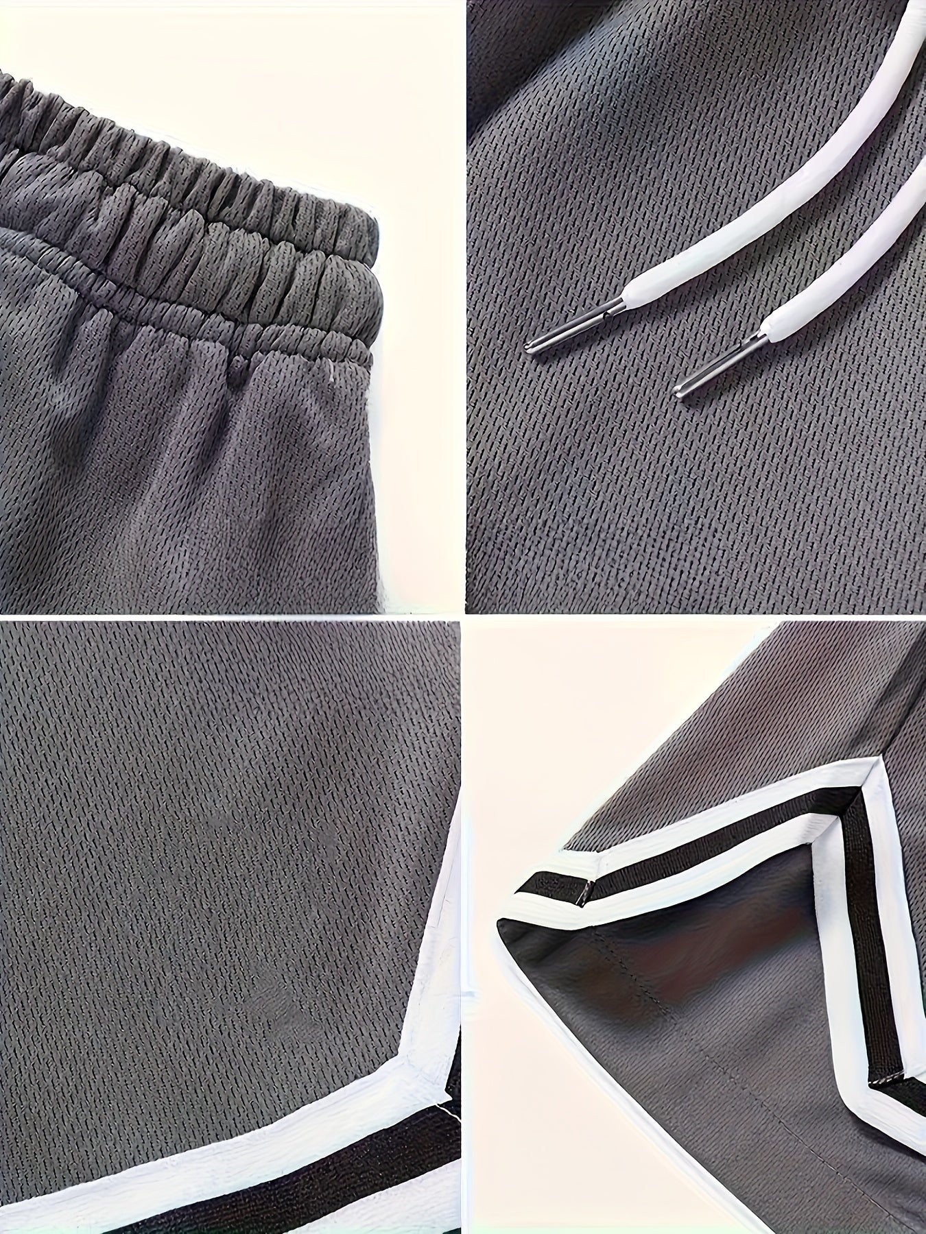 Men'S Casual Five-Point Basketball Shorts - 3pcs, Lightweight And Quick-Drying for Summer