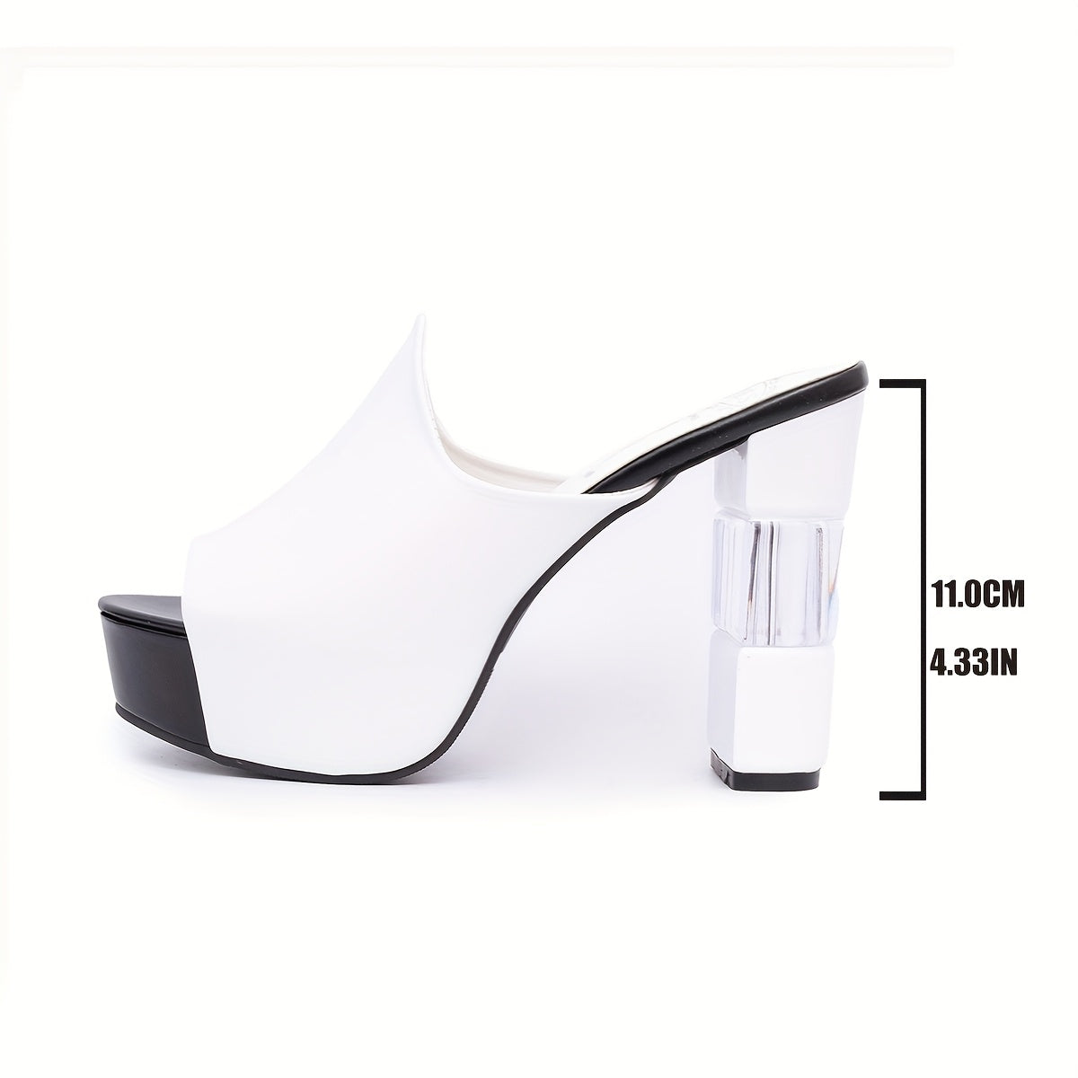 European And American New Summer Straight Drag Thick Heel High Heels Women'S Nightclubs Sexy Platform Thick Bottom Fish Mouth Sandals Anti Slip Cool Slippers Women