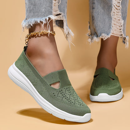 Women's Casual Loafers, Hollow Sports Shoes, Breathable Casual Shoes, Lightweight Outdoor Flat Shoes (plus Size) Suitable for Outdoor Casual Wear, Women Shoes