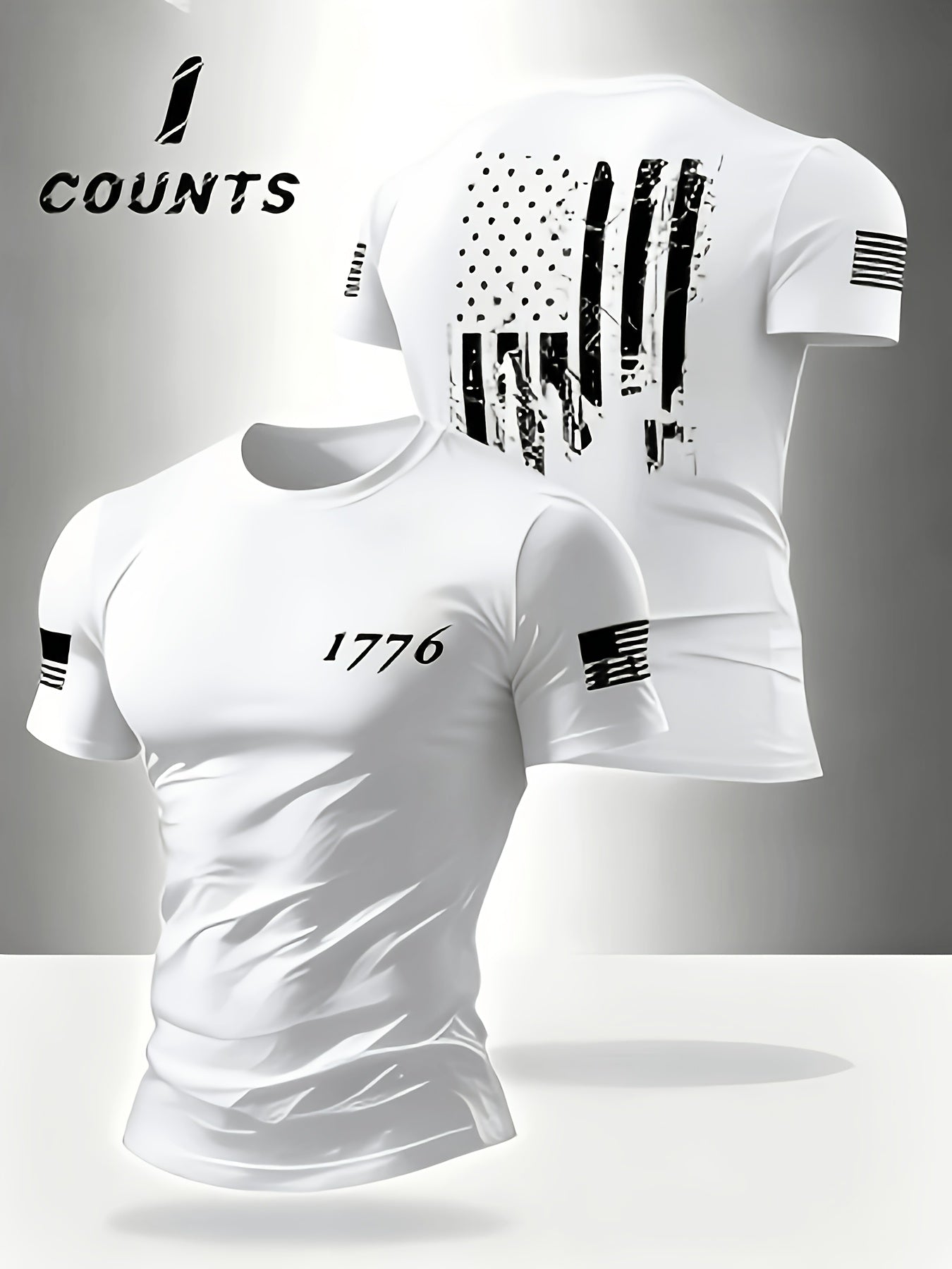 Men'S Round Neck Short Sleeve T-Shirt Suitable for Summer Casual Sports