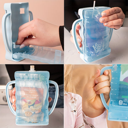 Kids Food Pouch Holder - 2-Pack Anti-Squeeze Stand