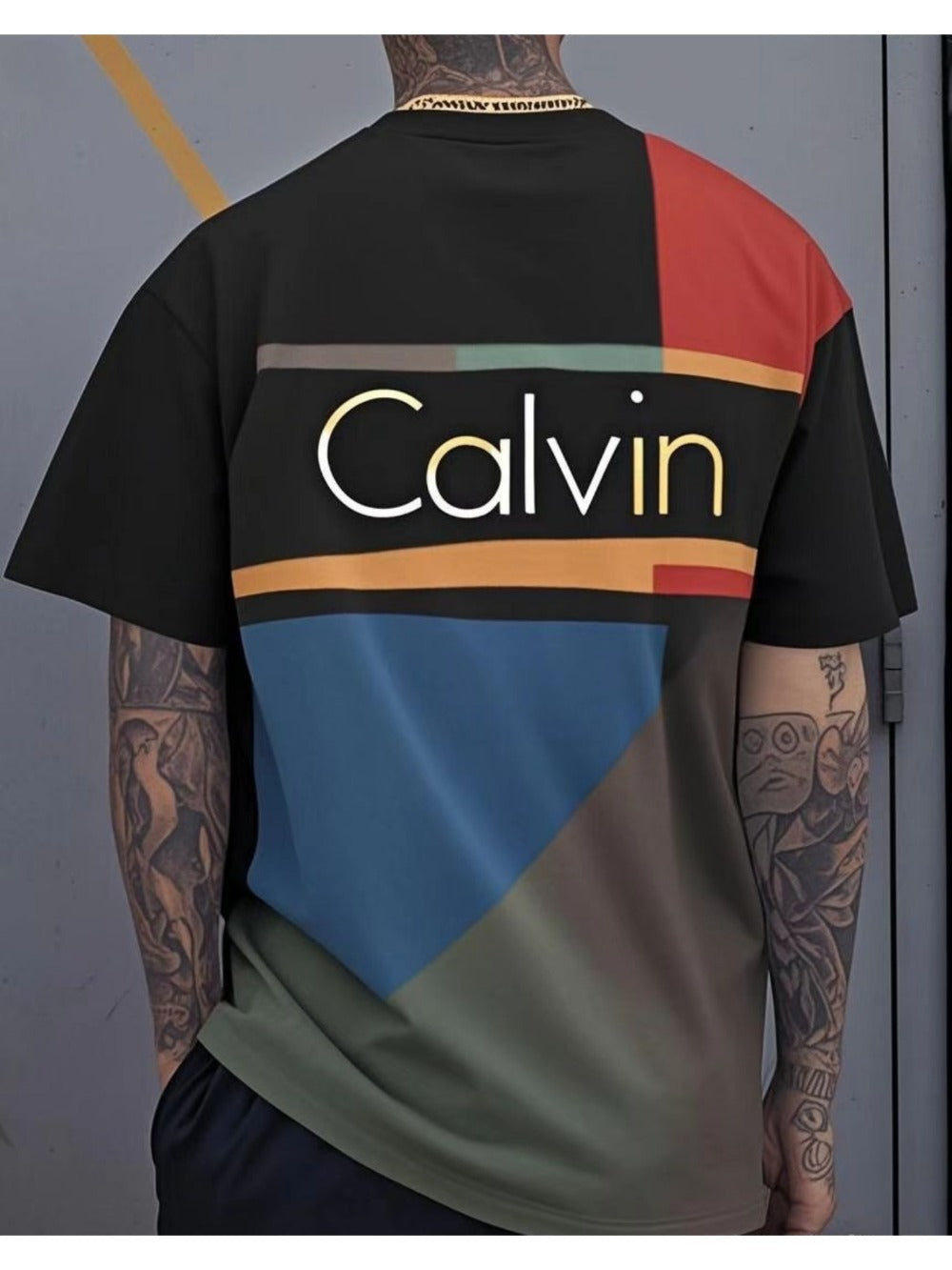 Men's Graphic Print T-Shirt - Crew Neck Short Sleeve 329893