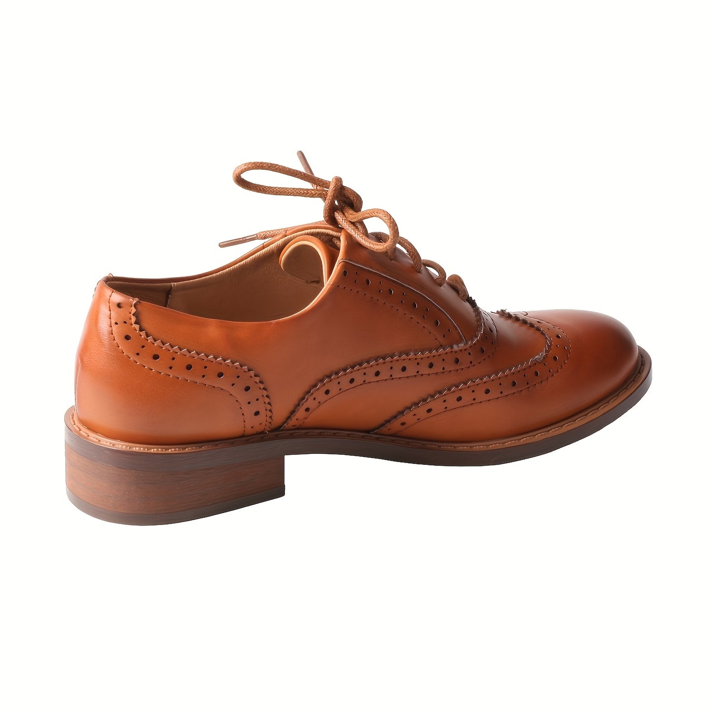 TMA EYES Women's Classic Brogue Oxfords - Handcrafted Synthetic Cover, Retro Carved Design, Breathable & Comfortable, Anti-Slip Sole, Lace-Up Casual Shoes for Casual Attire, Ladies Shoes, Women Shoes