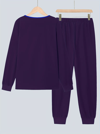 2pcs Women's V-Neck Matte Suit with Long Sleeve Stretch S Uniform Work Clothes Washable Pockets Breathable Elastic Top And Waist Cord Pocket Pants Set