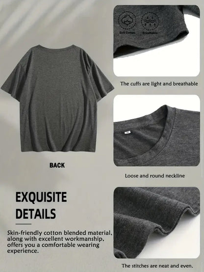 1pc Women'S Short-Sleeved T-Shirt, Christmas Casual Print Women'S Top, Halloween Loose Crew Neck Short-Sleeved Shirt, Suitable for Daily/Casual Outings/Parties And Other Scenes, Women'S Short-Sleeved Shirt
