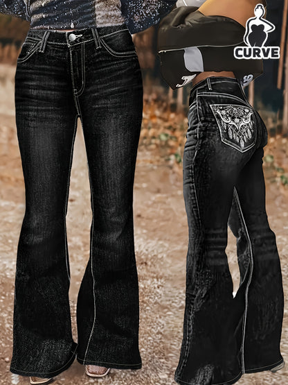 Black High-Waist Jeans - product view 52