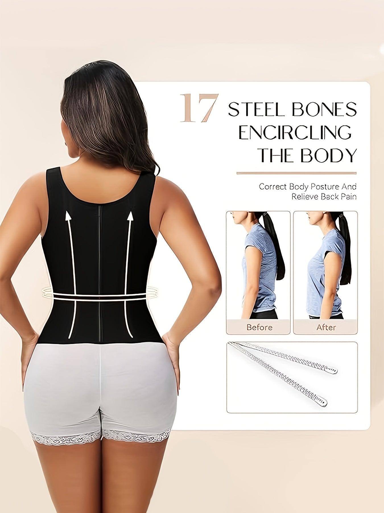 Extreme Latex Corset Waist Vest With Bra, Sports-Style Underwear Corset Belt, Adjustable Straps, Tummy-Control Shaping Pants, Detachable Straps With Zippered Crotch, Summer'S Top Choice For Layering