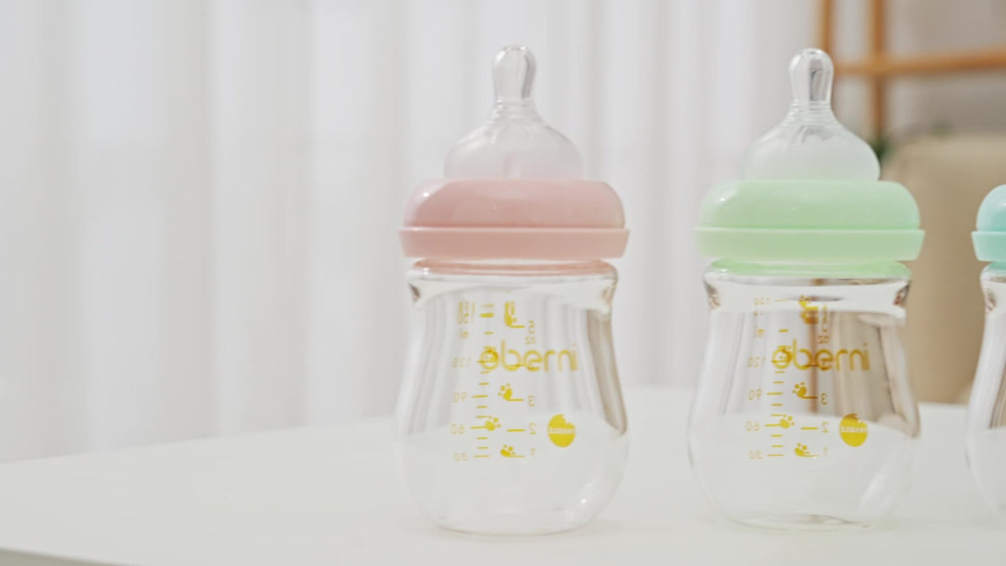 Baby Bottle - Anti-Colic Glass Oberni 4Oz