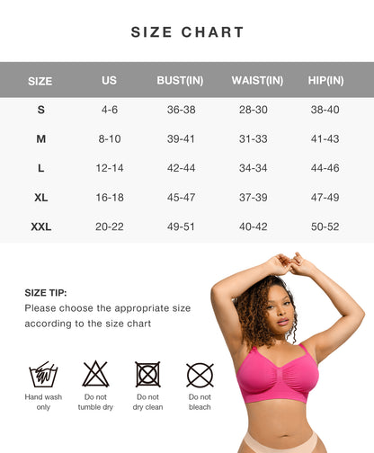 Women's Wireless Push Up Bra Stretch Comfort Bralettes No Underwire Bra Tshirt Bras Sports Bra