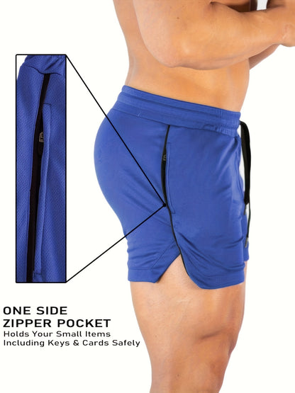 Men's Gym Workout Shorts Running Lightweight Athletic Short Pants Bodybuilding Training