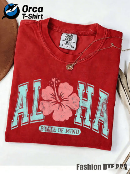 Mentally Printed T-shirt, 100% Pure Retro Fashion Brand T-shirt, Men's T-shirt, Summer T-shirt, Beach Essential, Holiday Gift, Perfect Gift