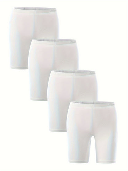 Molasus Womens Cotton Boxer Shorts Underwear Anti Chafing Bike Shorts Pack of 4