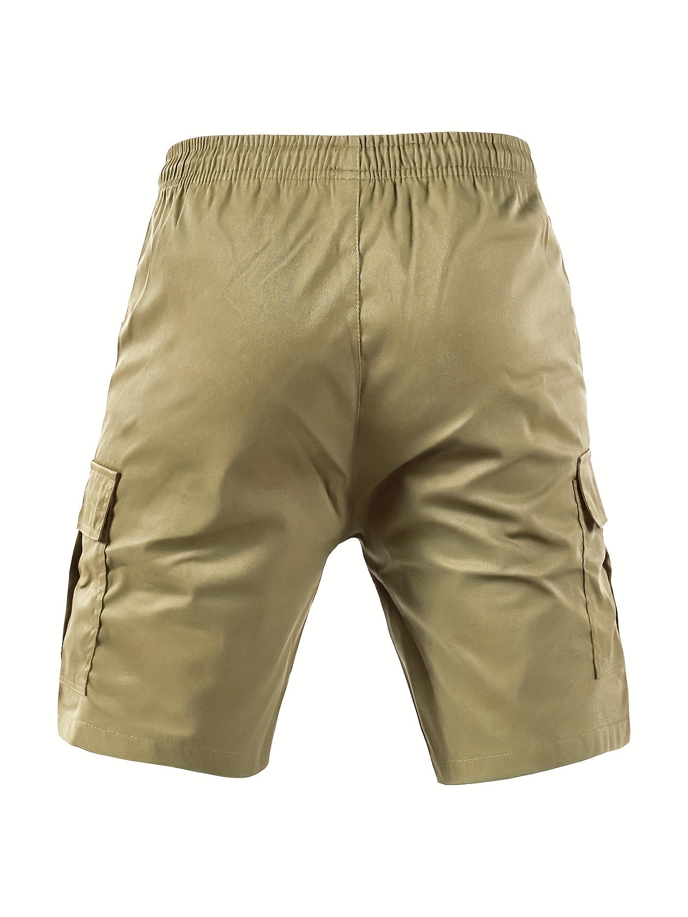 Men's Black Polyester Cargo Shorts - product view 7