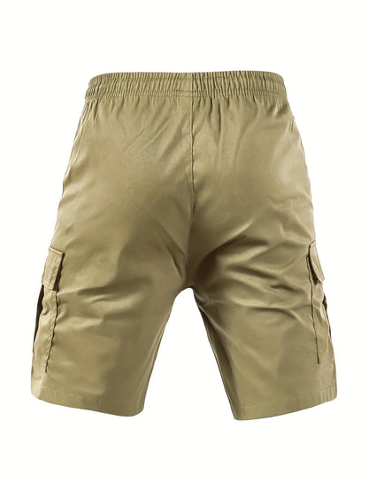 Men's Black Polyester Cargo Shorts - product view 7