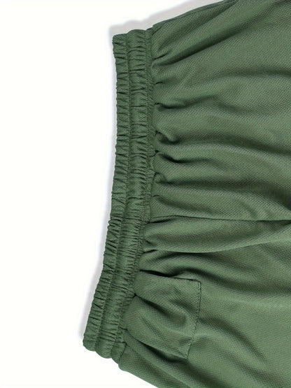 5pcs TNZI Gym Shorts Men'S 2-In-1 Double Layer With Inner Pocket, High Stretch Sports For Summer Workout Training, Running Athletic Compression Mens Basketball Bike Clothing Clothes Mesh Sets Gear Football Fitness Leggings Short De Hombre Gym