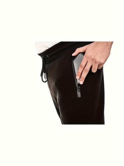 (3pcs) Men's -Lined Fall/Winter Athletic Casual Pants with Pockets And Drawstring - Warm, Comfortable, And Versatile for Gym, Leisure, And Outdoor Activities, Joggers