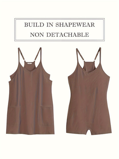 Women'S Fashion Trendy Pleated Pants Hundred Irregular Thin Shorts Mini Dress Fitness Tennis Activity Sports Casual Wear Built-In Shorts for Women