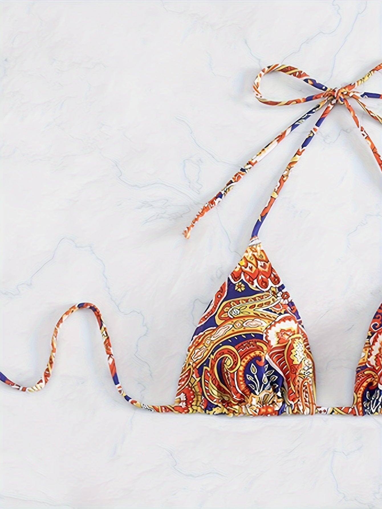 Three-piece Women's Bikini Set with Headscarf