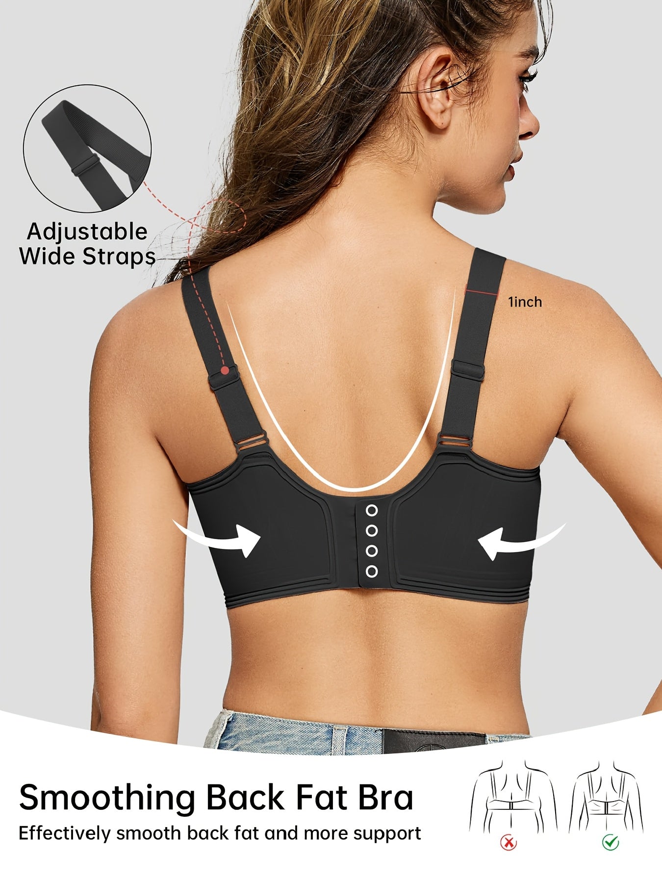 Women's Wireless Bra Comfortable Breathable Seamless Bra Soft Sleeping Bra Push Up Women's Underwear Daily Casual Bra Full Cup Sports Bra Suitable for Daily Wear Adjustable Shoulder Straps