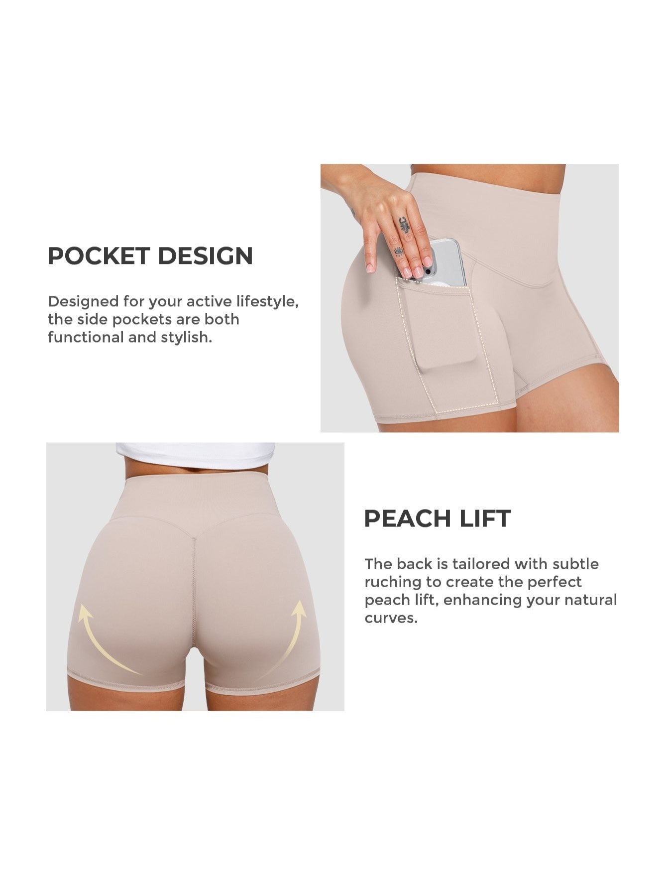 1Pc Women'S High-Waist Stretchy Athletic Shorts, Breathable Compression Bike Yoga Workout Shorts