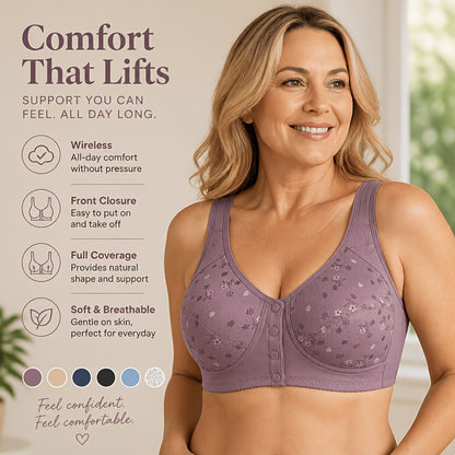 7pcs Seamless Front Button Bra Set - Soft Without Steel Rings, Small Women's Bra, Comfortable And Breathable, Suitable for Daily/yoga/travel/festivals