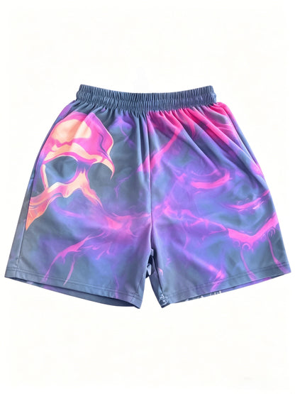 5 Men'S Quick Dry Mesh Shorts, Casual Micro Stretch Elastic Waistband Drawstring Shorts