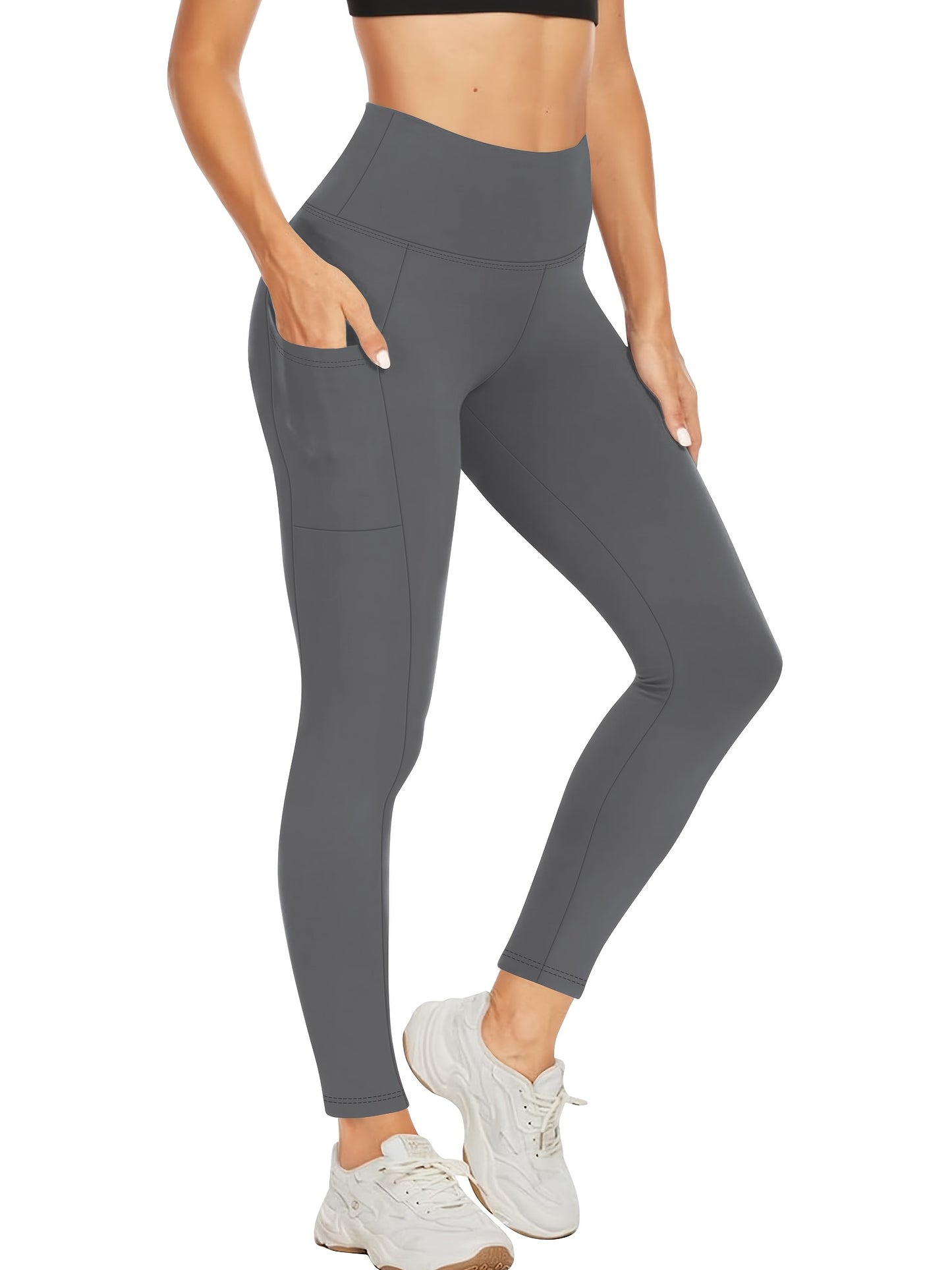 High-Waisted Women'S Yoga Pants - Tummy Control, Butt-Lifting, Soft Elastic Exercise Pants, Breathable Fitness Cycling Yoga Pants Suitable for All And Outdoor Sports Occasions