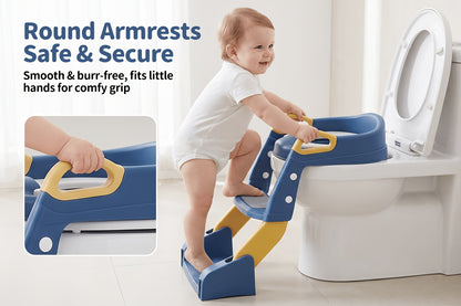 Toilet Potty Training Seat With Step Stool Ladder And Urinal, Safe & Comfortable Potty Chair With Anti-Slip Design, Adjustable Height, Soft Cushion, Foldable For Easy Storage, Perfect For Kids And Toddlers.easter Gifts For Kids.