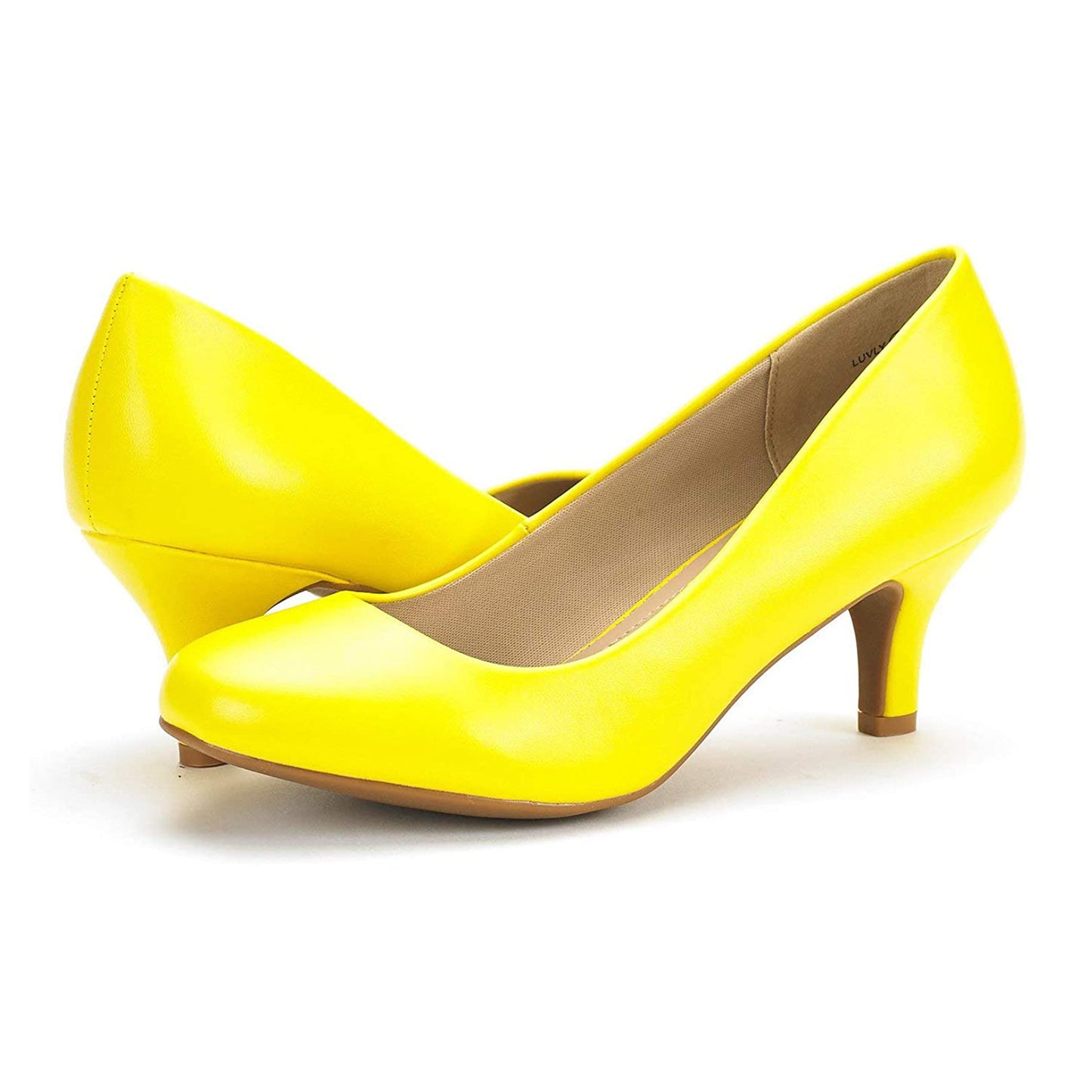 Women's Dress Comfortable Low Heel Pump Shoes