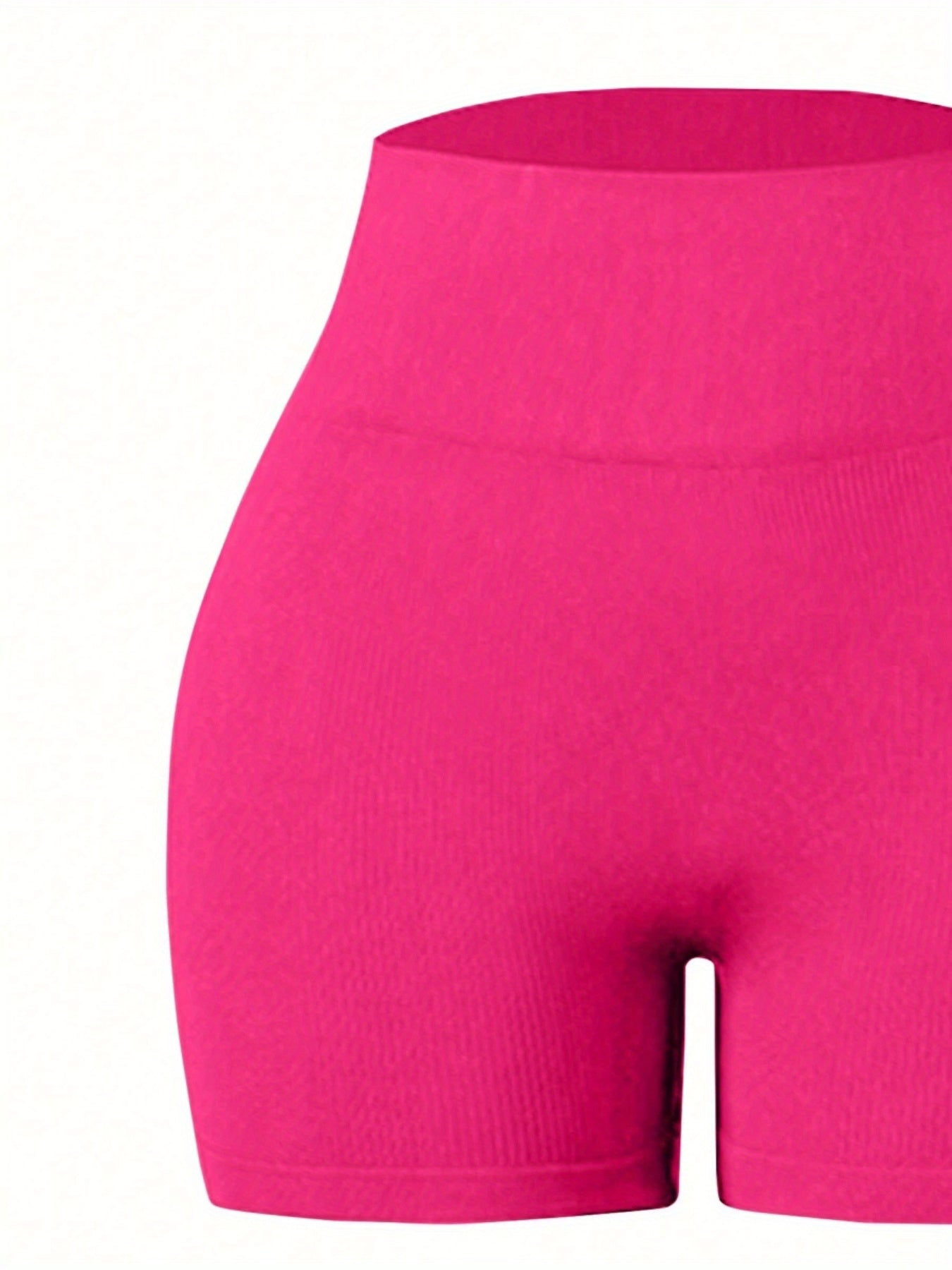 Three Sets of Seamless Women'S Sportswear Suits, Featuring High Elasticity, See-Through Back Bras And Tight-Fitting Short Pants for Enhancing Buttocks