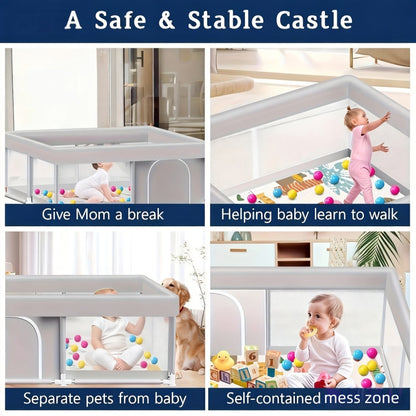 Baby Playpen - Breathable Soft Large 71inch