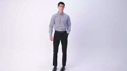 Men'S Long Sleeve Shirt with Classic Stripes, Ideal for Business Formal Events, Perfect Gift for Him