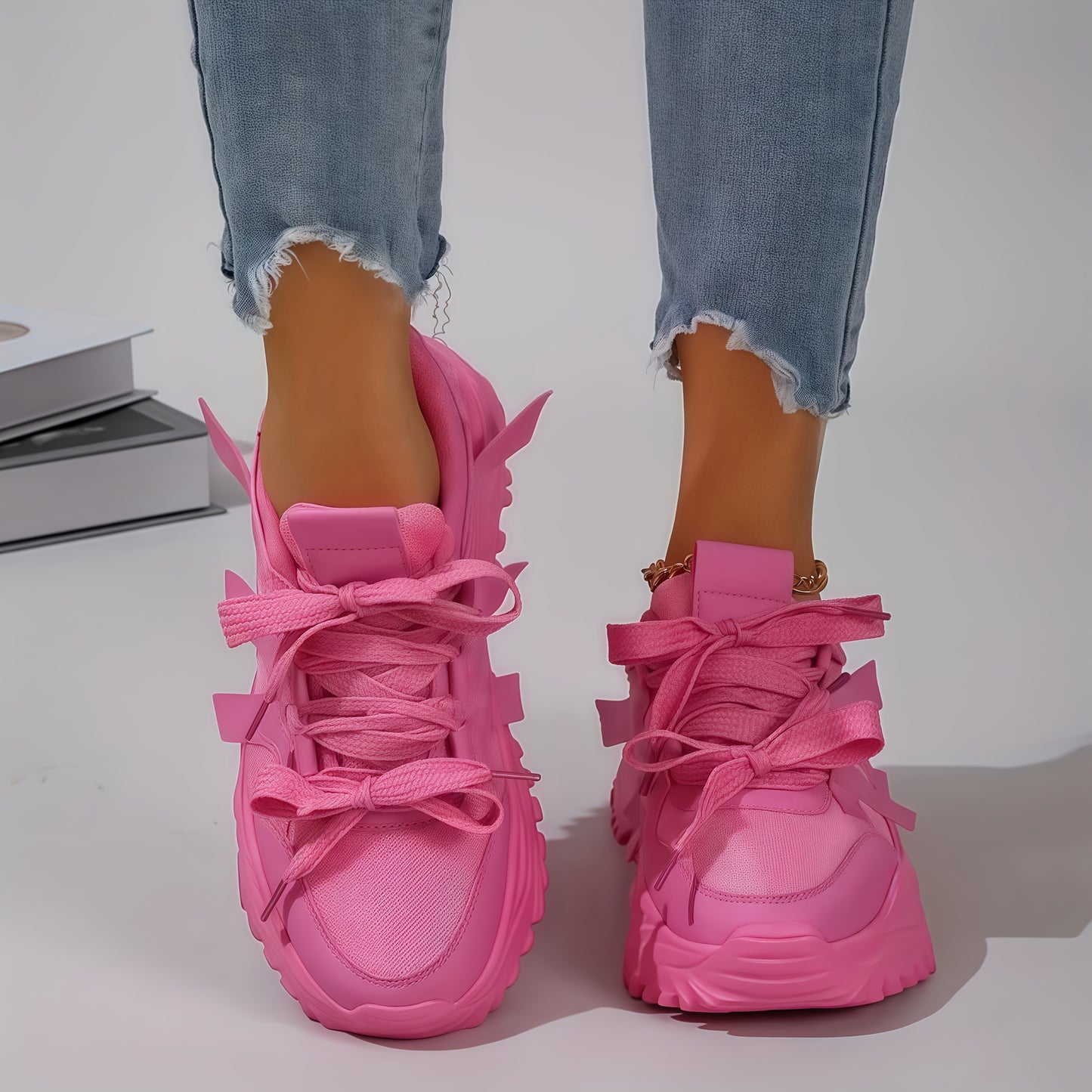 Womens Shoes, Non Slip Work Shoes for Women, Athletic Running Shoes, Sporty Look, Sneakers Shoes, Breathable Lightweight Sneakers, Stability Support Shock Absorption, Gym, Jogging, Casual Wear, Gym Shoes, Women Shoes