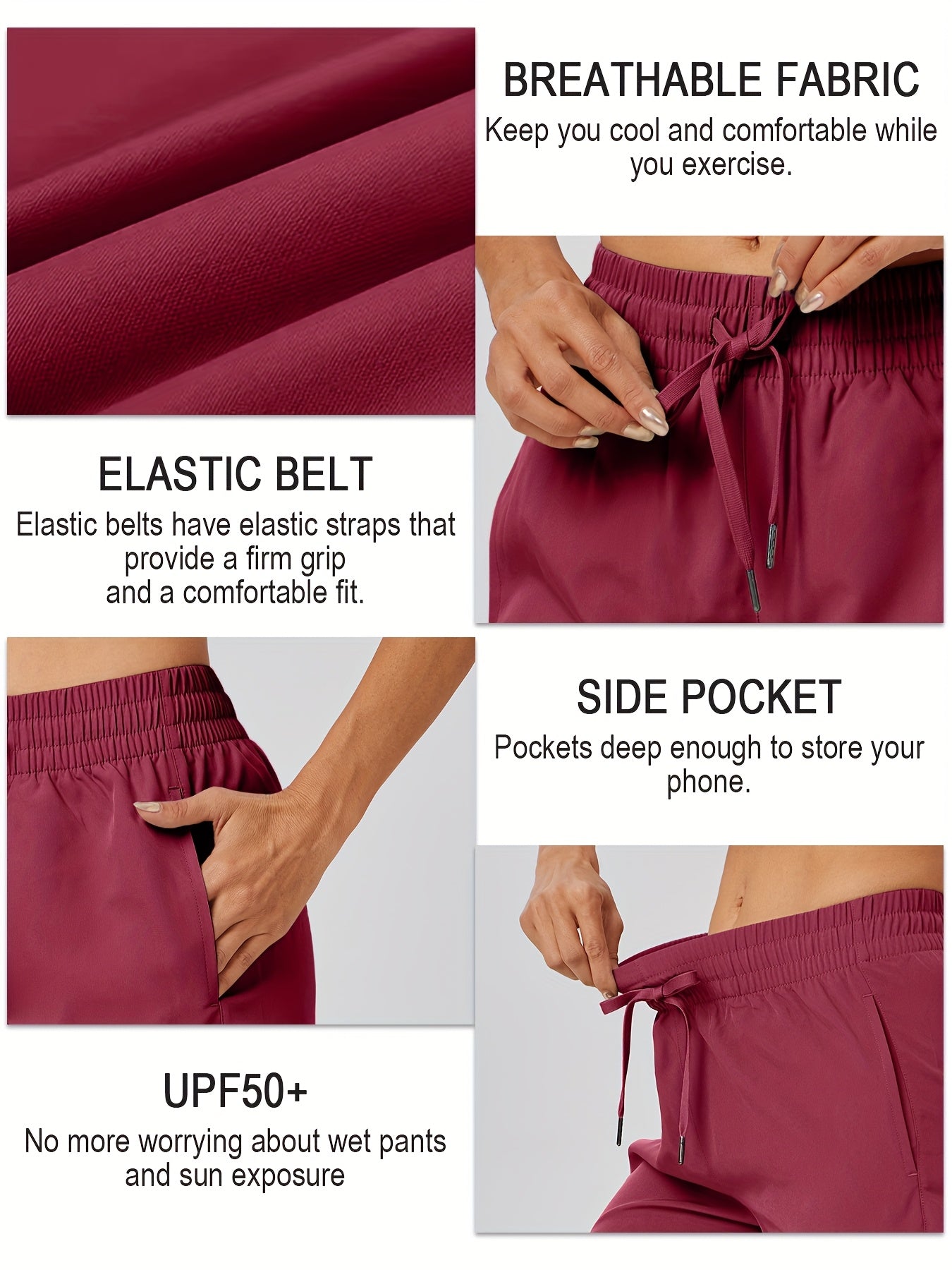 3pcs 5" Womens Shorts Basic Shorts Lightweight Quick Dry Workout Shorts with Pockets