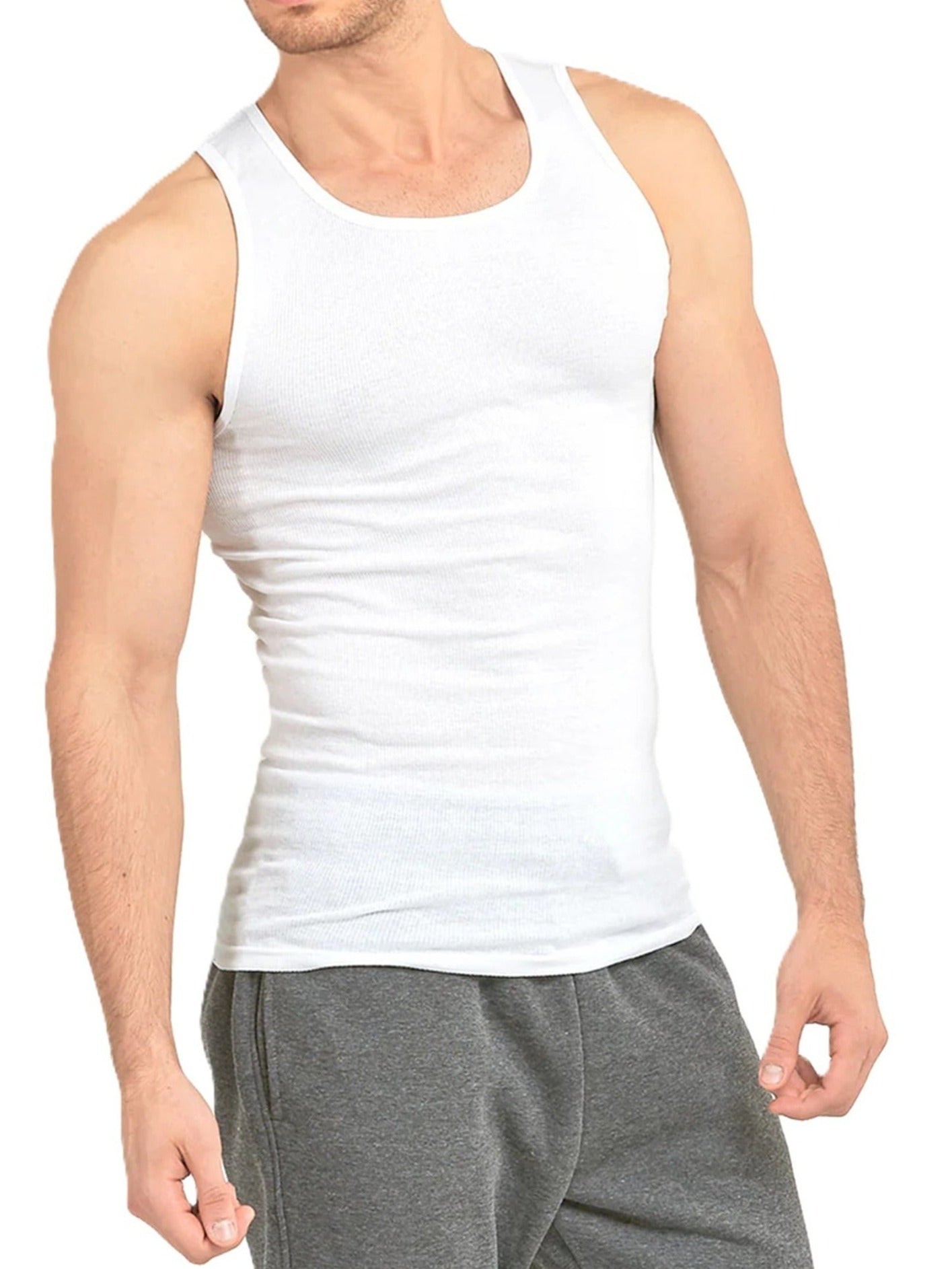 3 PACK MEN'S SUPERIOR QUALITY A-SHIRT