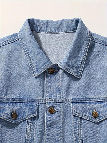 Men's Versatile Denim Pullover Coat Everyday 037