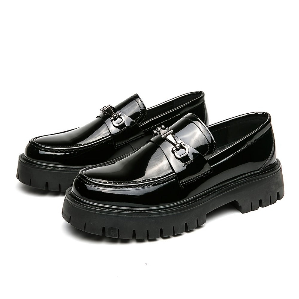 Men's Loafers & Slip-Ons - Platform Sole & Metal Detail 219237