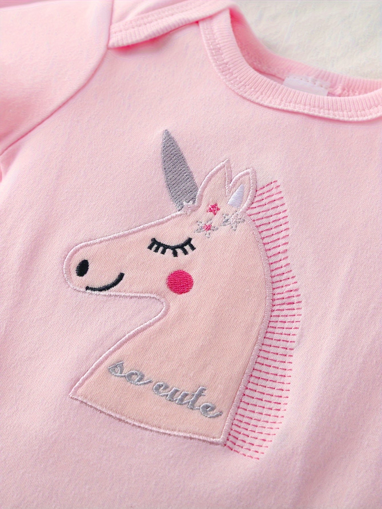 5pcs Infant's short sleeve onesie pegasus cotton for summer