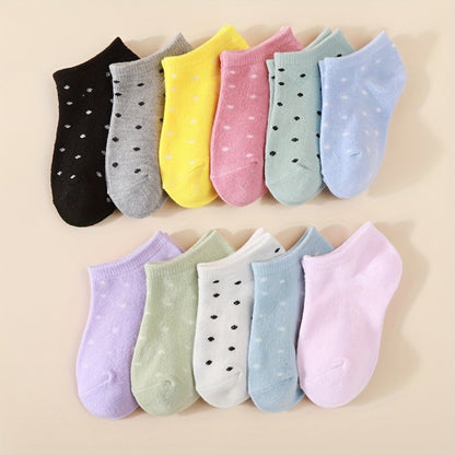 Girls' Bowknot Ankle Socks - 10/20-Pair Options
