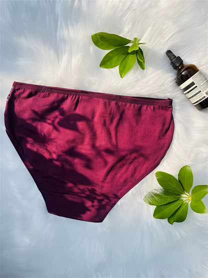 12pcs Set of Mid-Rise Pure Printed Women's Shapewear Panties, Breathable, Sexy, and Comfortable (Random Delivery)