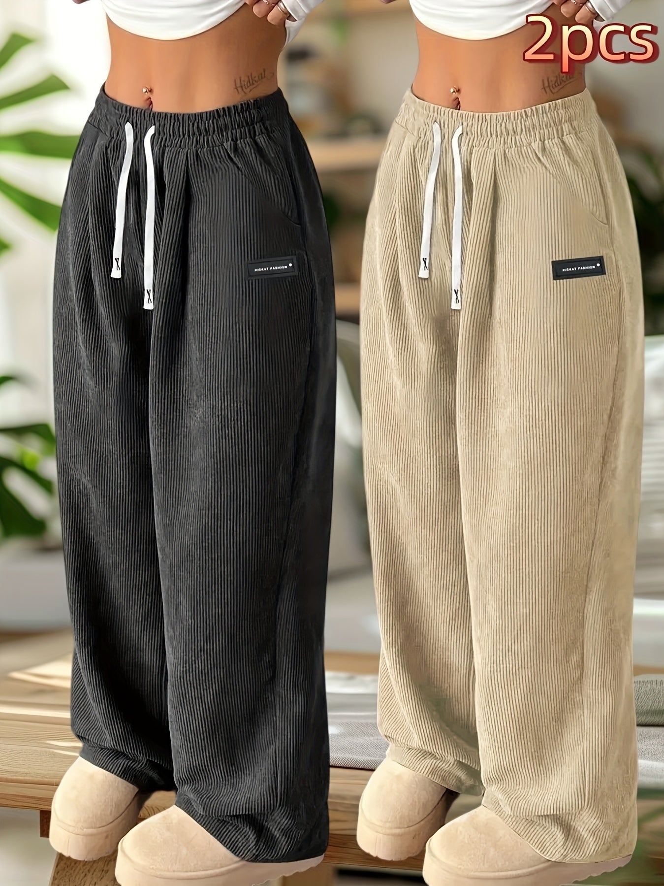 Women's Apricot+blue Pants - product view 3